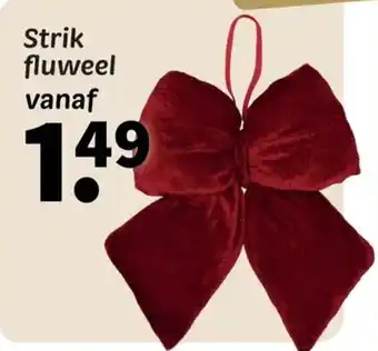 Wibra Strik fluweel aanbieding