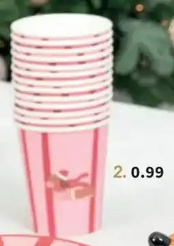 Wibra Papieren Bekers aanbieding