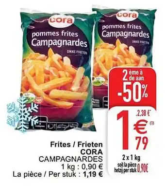 Cora Frites - frieten cora 2x1 kg aanbieding