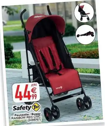 Cora Poussette - buggy rainbow red chic aanbieding