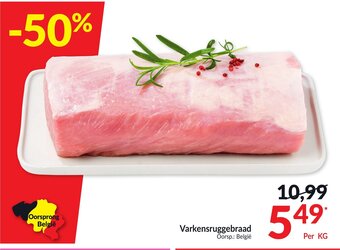Intermarché Varkensruggebraad per kg aanbieding