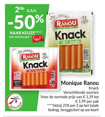 Intermarché Monique Ranou Knack per pak aanbieding