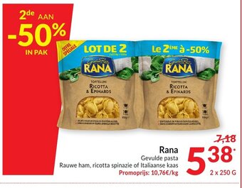 Intermarché Rana Gevulde pasta 2 x 250 g aanbieding