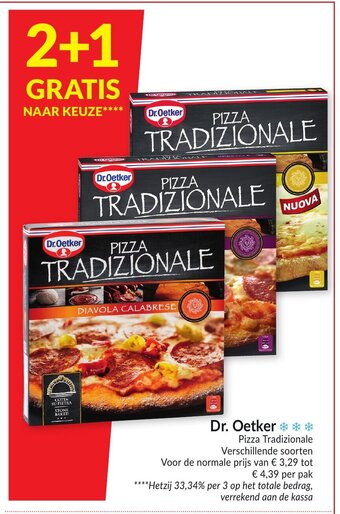 Intermarché Dr. Oetker Pizza Tradizionale per pak aanbieding