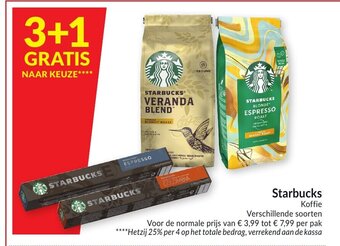 Intermarché Starbucks Koffie per pak aanbieding