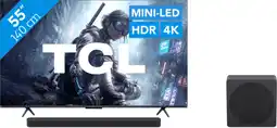 Coolblue TCL QD Mini-led 55 T8D (2026) + TCL A65K aanbieding