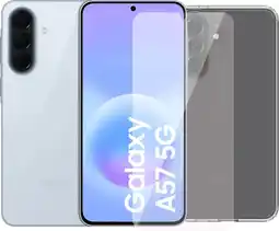 Coolblue Samsung Galaxy A57 256GB Lichtblauw 5G + Accessoirepakket aanbieding