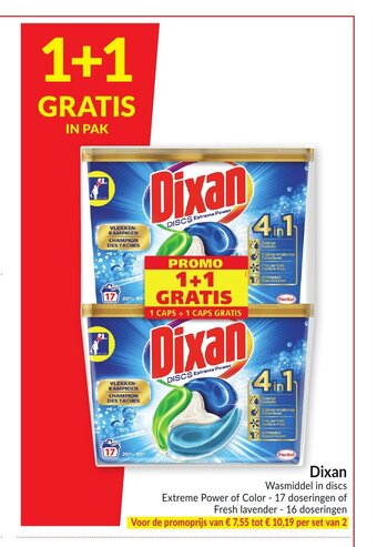Intermarché Dixan Wasmiddel in discs aanbieding