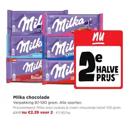 Jumbo Milka chocolade aanbieding