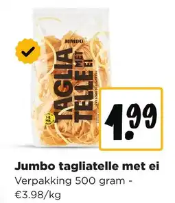 Jumbo Jumbo tagliatelle met ei aanbieding