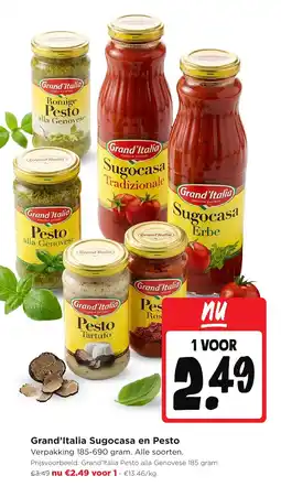 Jumbo Grand'Italia Sugocasa en Pesto aanbieding
