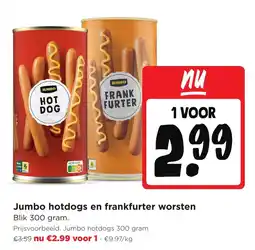 Jumbo Jumbo hotdogs en frankfurter worsten aanbieding