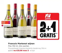 Jumbo Francois Martenot wijnen aanbieding