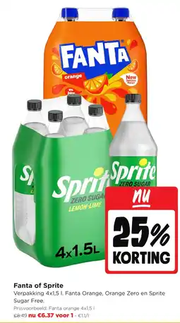 Jumbo Fanta of Sprite aanbieding