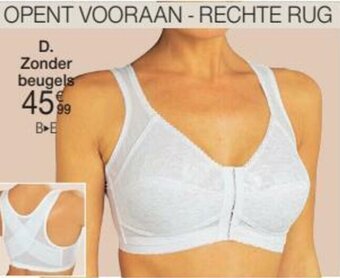 Damart Beha Zonder Beugels, Rechte Rug, Opent Vooraan aanbieding