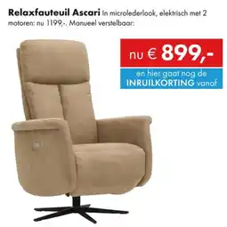 Woonsquare Relaxfauteuil Ascari aanbieding
