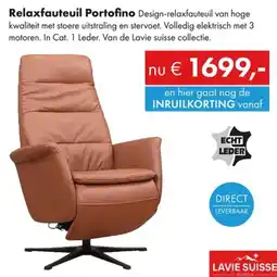 Woonsquare Relaxfauteuil Portofino aanbieding