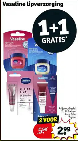 Kruidvat Vaseline lipverzorging aanbieding