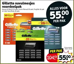Kruidvat Gillette navulmesjes voordeelpak aanbieding
