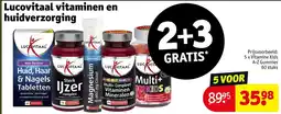 Kruidvat Lucovitaal vitamines en huidverzorging aanbieding