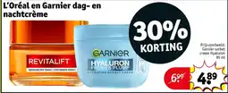 Kruidvat L'Oréal en Garnier dag- en nachtcrème aanbieding