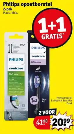 Kruidvat Philips opzetborstel aanbieding