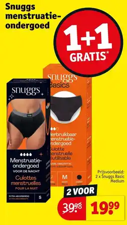 Kruidvat Snuggs menstruatie-ondergoed aanbieding