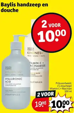 Kruidvat Baylis handzeep en douche aanbieding