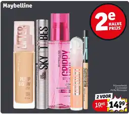 Kruidvat Maybelline 2 voor 14,99 aanbieding