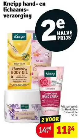 Kruidvat Kneipp hand- en lichaamsverzorging aanbieding