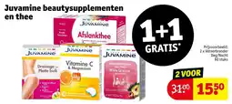 Kruidvat Juvamine beautysupplementen en thee aanbieding