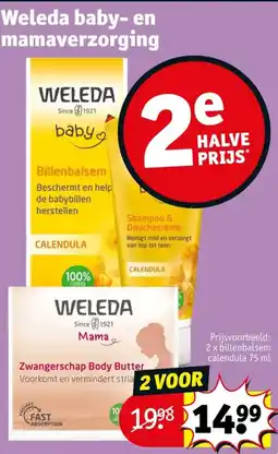 Kruidvat Weleda baby- en mamavervzorging aanbieding