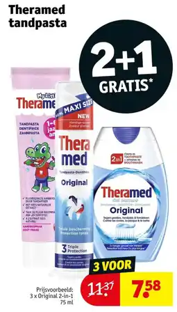 Kruidvat Theramed tandpasta aanbieding
