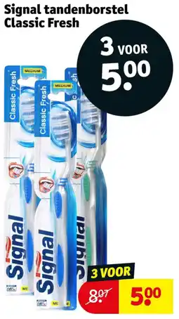 Kruidvat Signal tandenborstel Classic Fresh aanbieding