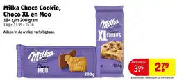 Kruidvat Milka Choco Cookie, Choco XL en Moo aanbieding