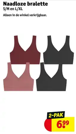 Kruidvat Naadloze bralette aanbieding