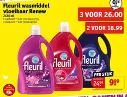 Kruidvat Fleuril wasmiddel vloeibaar Renew aanbieding