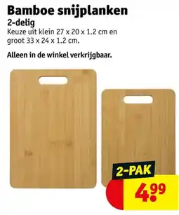 Kruidvat Bamboe snijplanken aanbieding