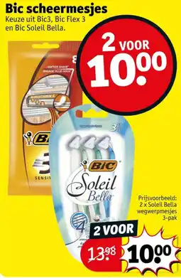 Kruidvat Bic scheermesjes aanbieding