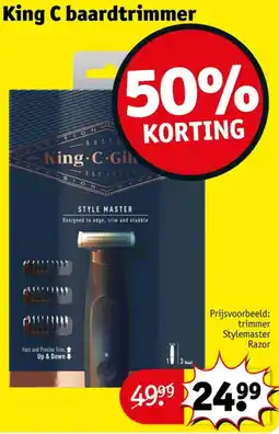 Kruidvat King C baardtrimmer aanbieding