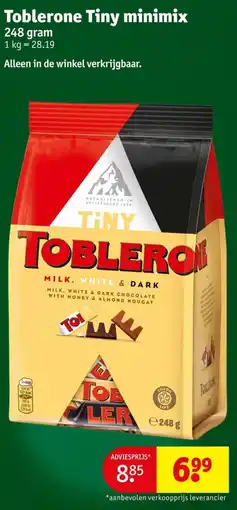 Kruidvat Toblerone tiny minimix aanbieding