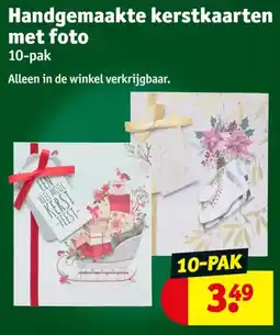 Kruidvat Handgemaakte kerstkaarten met foto aanbieding