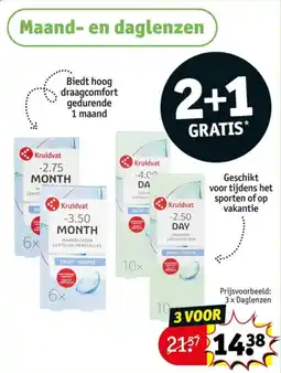 Kruidvat Maand- en daglenzen aanbieding