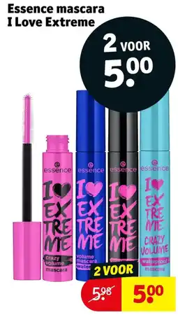 Kruidvat essence mascara I Love Extreme aanbieding