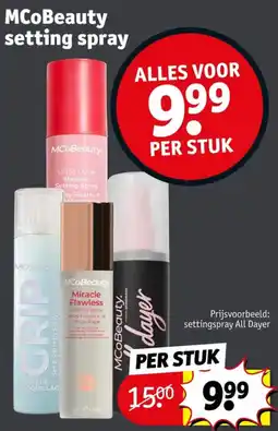 Kruidvat mco beauty setting spray aanbieding