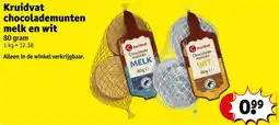Kruidvat Kruidvat chocolademunten melk en wit aanbieding