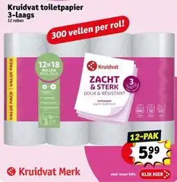 Kruidvat Kruidvat toiletpapier aanbieding