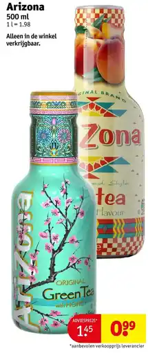 Kruidvat Arizona Green Tea aanbieding