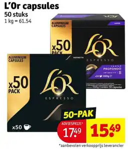 Kruidvat L'Or capsules aanbieding
