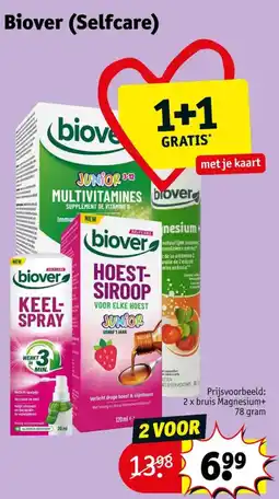 Kruidvat biover hoest-siroop voor elke hoest junior aanbieding